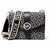 Сумка Michael Kors через плечо с узором (Черный)